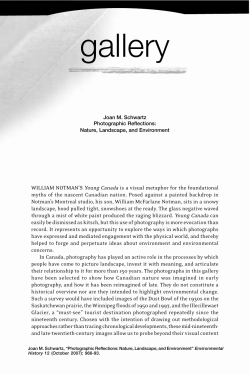 Joan M. Schwartz, &ldquo;Photographic Reflections: Nature, Landscape