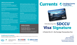 SDCCU&reg; Visa&reg; Signature - San Diego County Credit Union