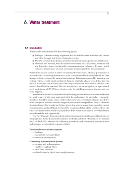 6. Water treatment - World Health Organization