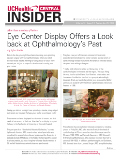 Eye Center Display Hovland - University of Colorado Denver