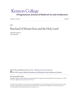 Burchard of Mount Sion and the Holy Land