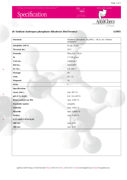 di- Sodium hydrogen phosphate dihydrate BioChemica