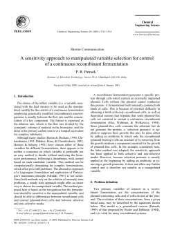 A sensitivity approach to manipulated variable selection for control