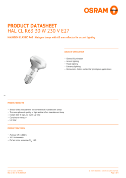 HAL CL R63 30 W 230 V E27