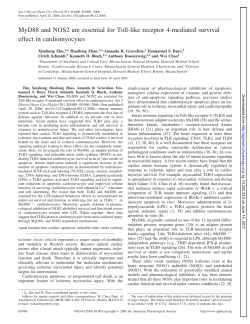 MyD88 and NOS2 are essential for Toll-like receptor 4 - AJP