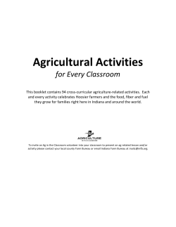 Agricultural Activities - Indiana Farm Bureau, Inc.