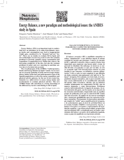 Energy Balance, a new paradigm and methodological issues: the