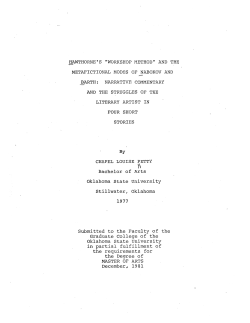 HAWTHORNE`S "WORKSHOP METHOD" AND THE