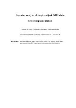 Bayesian analysis of single-subject fMRI data