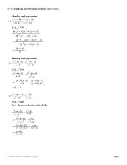 Simplify each expression. 18. SOLUTION: Simplify each expression