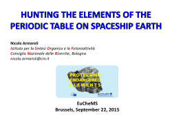Hunting the Elements of the Periodic Table on Spaceship Earth