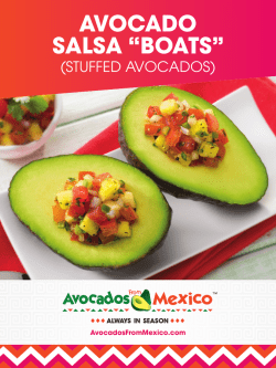 Recipe Cards - Trade - Avocados From Mexico
