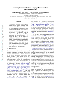 Learning Structured Natural Language Representations for