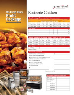 Rotisserie Chicken - Henny Penny Corporation