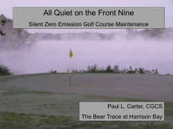 All Quiet on the Front Nine-Silent Zero Emission