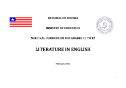 literature in English - International Bureau of Education