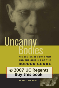 The Coming of Sound Film - University of California Press