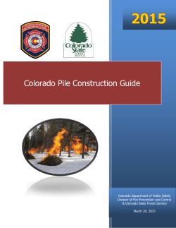 Colorado Pile Construction Guide