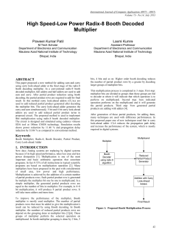 High Speed-Low Power Radix-8 Booth Decoded Multiplier