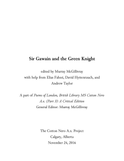 Sir Gawain and the Green Knight ed. Murray McGillivray with help