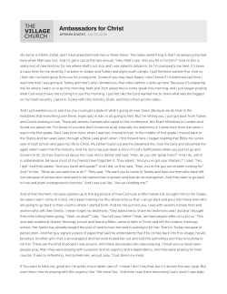 Ambassadors for Christ