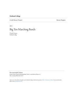 Big Ten Marching Bands - SPARK: Scholarship at Parkland