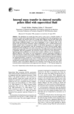 Internal mass transfer in sintered metallic pellets filled with
