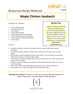 Maple Chicken Sandwich