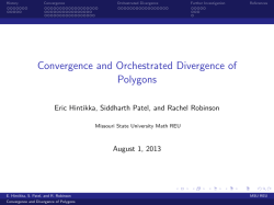 Convergence and Orchestrated Divergence of Polygons