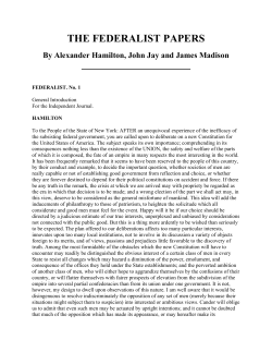 the federalist papers