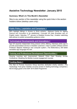Assistive Technology Newsletter