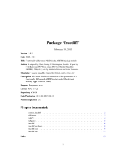 Package `fracdiff`