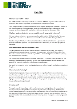 KM8 FAQ - Third Energy