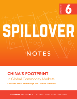 China`s Footprint in Global Commodity Markets