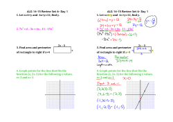 ALG 14‐15 Review Set 6