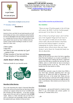 7th October 2016 - Newdigate Infant School
