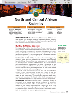 North and Central African Societies