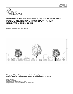 Norquay Village Public Realm Plan