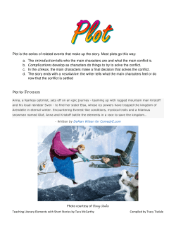 Plot is the series of related events that make up the story. Most plots