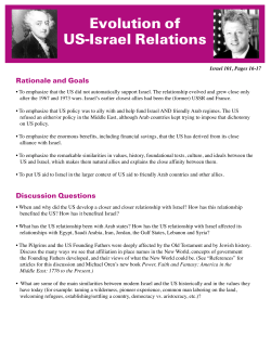Evolution of US-Israel Relations