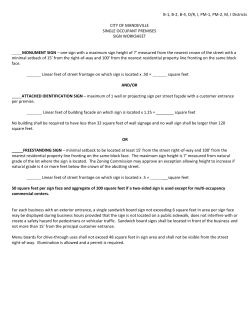 Sign Worksheets - The City of Mandeville