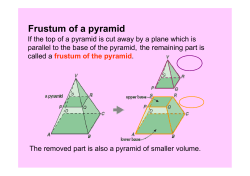 Frustum of a pyramid