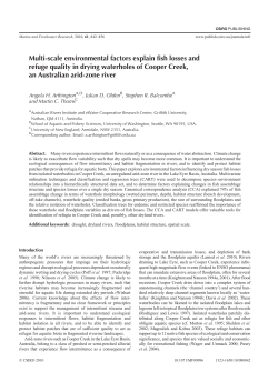 Multi-scale environmental factors explain fish losses and refuge