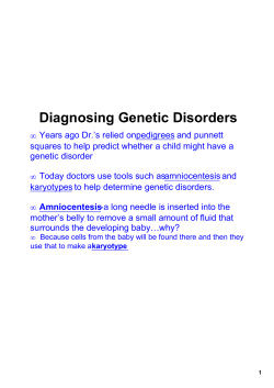 Karotypes and Pedigrees
