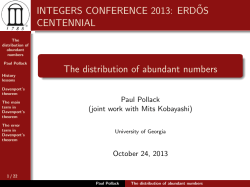 The distribution of abundant numbers