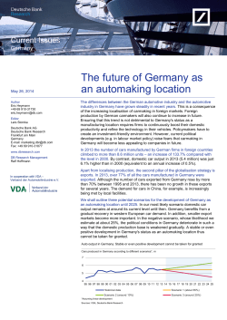 The future of Germany as an automaking location