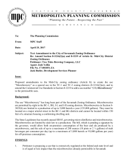 Please find the staff report regarding your rezoning petition enclosed