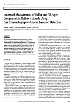 Improved Measurement of Sulfur and Nitrogen Compounds in
