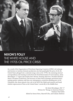 NIXON`S FOLLY - The Yale Historical Review