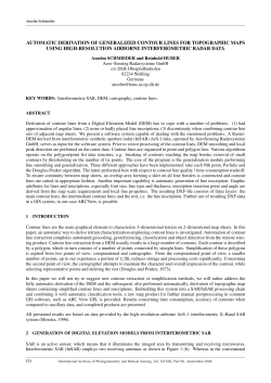 AUTOMATIC DERIVATION OF GENERALIZED CONTOUR LINES